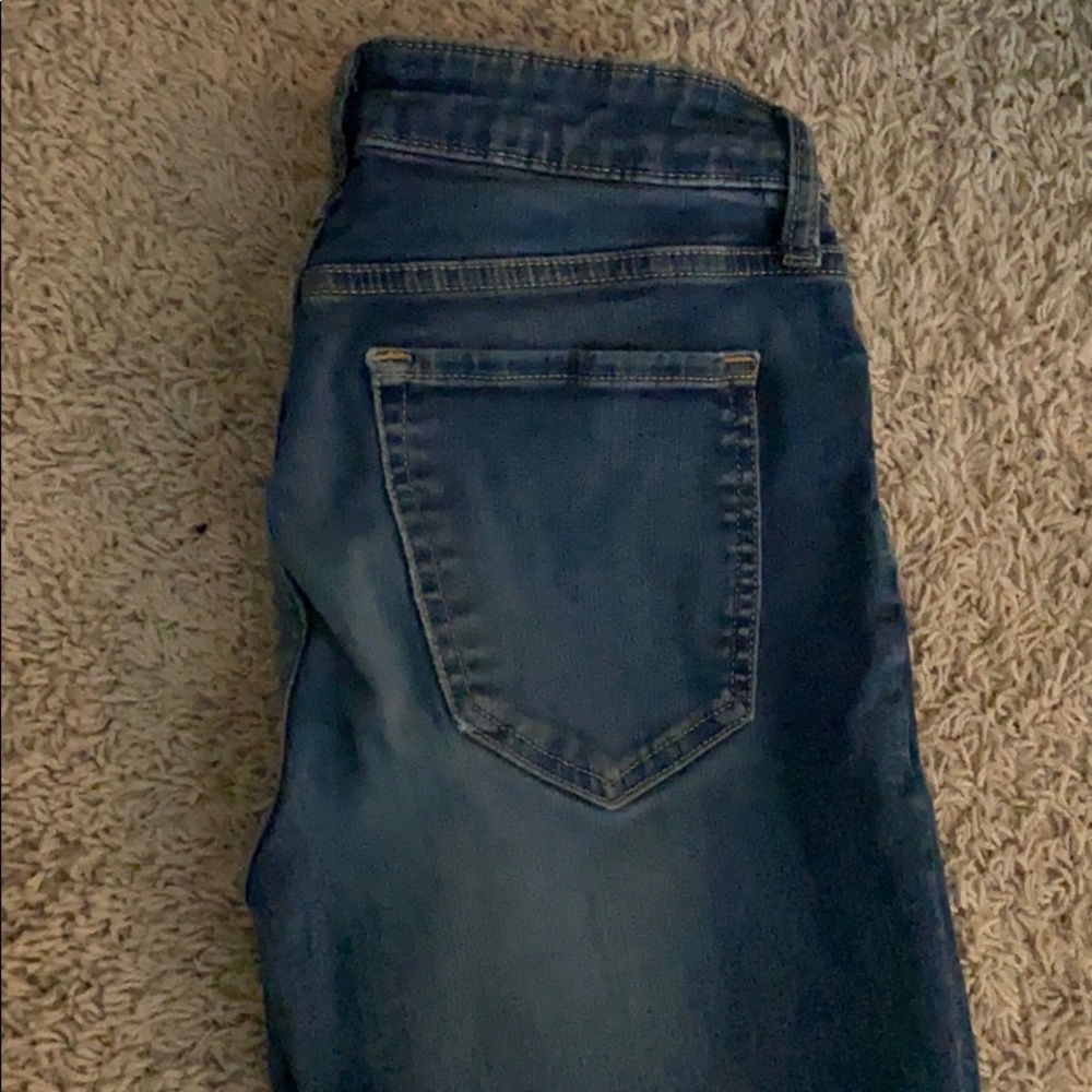 Distressed jeans